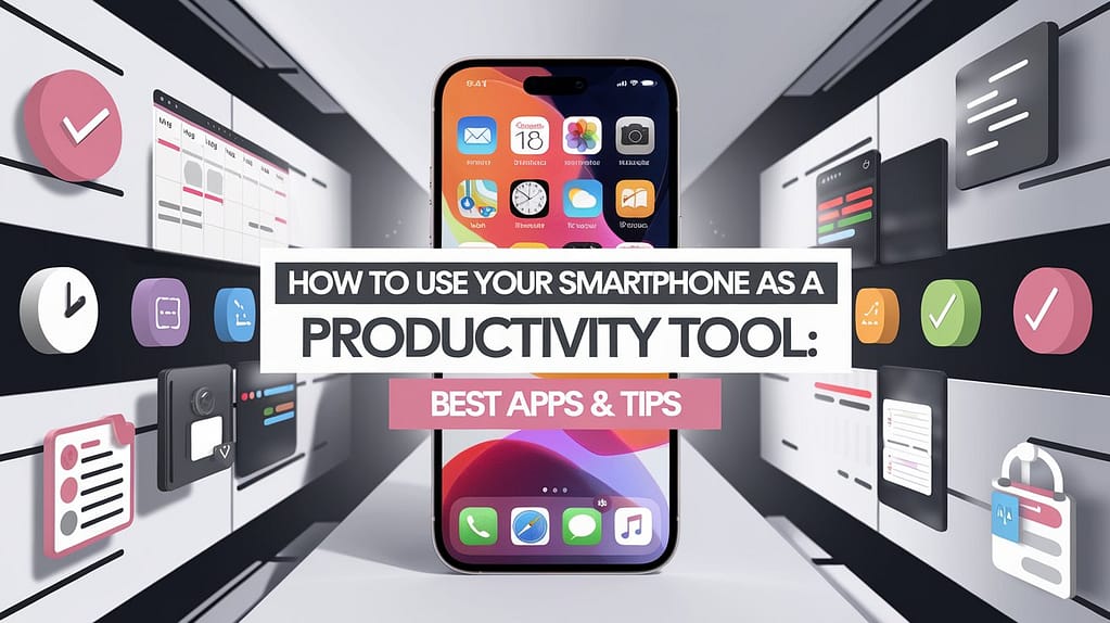 how to use your smartphone as a productivity tool featured image for this posts