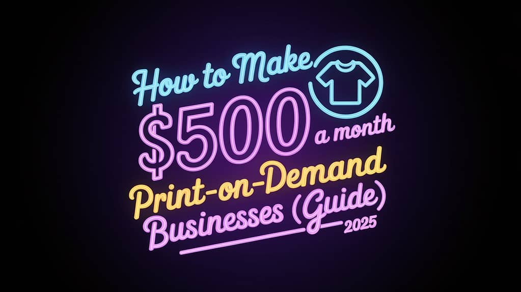 How to Make $500 a Month with Print-on-Demand Businesses image