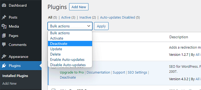 Fix-the-Internal-Server-Error-in-WordPress-deactivate-all-plugins