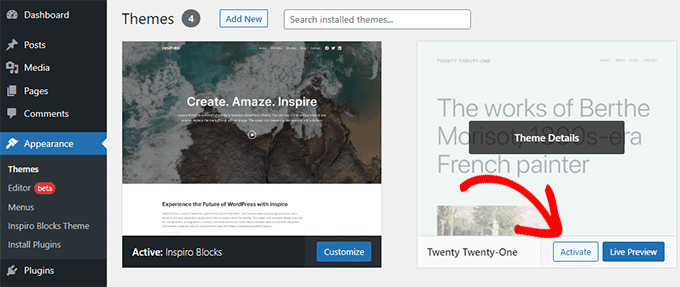 Fix-the-Internal-Server-Error-in-WordPress-activate-theme